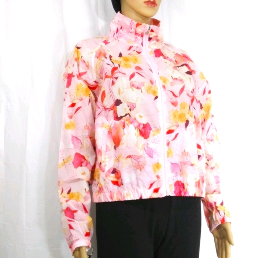 NANETTE LEPORE Pretty Floral Windbreaker NWT Sz L